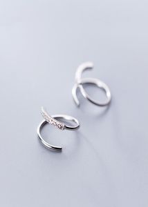 Solid 925 Sterling Silver Earrings High Quality Stud Earring for Women Girls Fashion Tiny Zircon Simple Jewelry Christmas Present 6156325