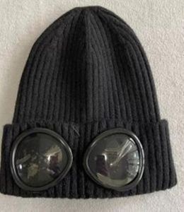 Two Lens Glasses Goggles Beanies Men Knitted Hats Skull Caps Outdoor Women Uniesex Winter Beanie Black Grey Bonnet Gorros4548770