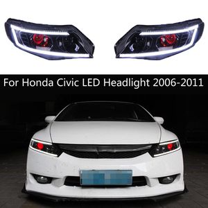 FD2 Bilstr￥lkastare Turn Signal Front Lamp High Beam Head Lights f￶r Honda Civic LED-str￥lkastare 2006-2011 Str￥lkastare Dagsljus