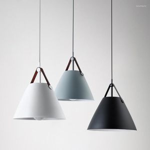 H￤ngslampor ledade restaurangbelysning modern minimalistisk matbordslampa nordisk bar mot japansk mj￶lk te shop master sovrum studie