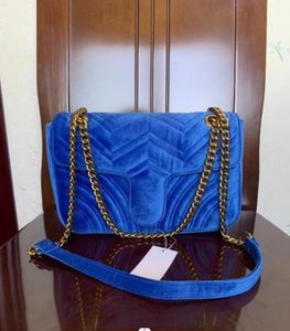 Designer-Marmont velvet bags handbags women famous brands shoulder bag Louiseities Viutonities designer luxury handbags purses chain fashion crossbody bag 26cm