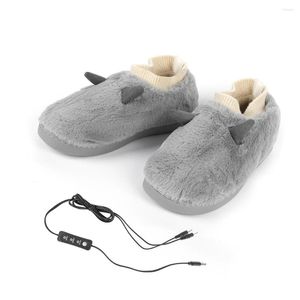 Pantofole Uomini riscaldati USB Riscaldamento regolabile Slippista lavabile invernale Copertura impermeabile invernale Rimovibile casa più