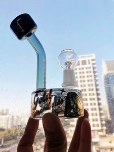 Narghilè Becher Base Dab Rigs Narghilè Olio Bong Fumo Tubi dell'acqua in vetro Gorgogliatore con giunto da 14 mm