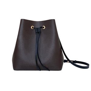Luxury high quality Genuine Leather Brand Women's bags handbags Trendy Bucket bag Neonoe fashion canvas calfskin lady shoulde230x