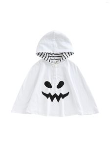 Giacche Bambino Bambini Neonata Ragazzo Costume di Halloween Fantasma Mantello con cappuccio Veste Mantello Cappello Coperta Divertenti vestiti cosplay