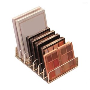 Cajas de almacenamiento Estante de sombras de ojos Organizador simple Eco-Friendly ￺til de maquillaje de pl￡stico Paleta de maquillaje