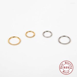 Stud Earrings Aide 6mm/8mm CZ Crystal Piercing Ear Tragus Cartilage Jewelry 925 Silver Nose Hoop Ring 2022 Body Wholesale Brincos