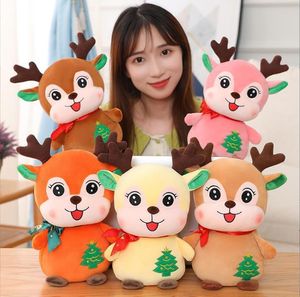 Sika Deer Doll Plush Toy 6Color Barge Pillow Childrens Day Holiday Gift محشو الديكور الرفيق نوم عيد الميلاد