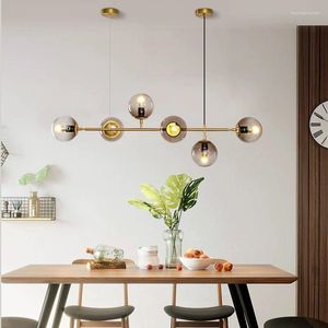 Pendant Lamps Modern Led Stone Light Fixtures Hanglamp Lustre Pendente Chandelier Lights Kitchen Dining Bar Living Room