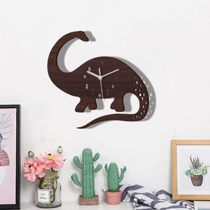 Wall Clocks Wood Clock Hanging Digital Display Animal Decor Ornament For Home Baby Kids Study Room Play Kindergarten