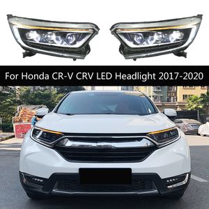 Araba Farlar Montaj Turn Sinyal Göstergesi Honda CR-V CRV LED Far Gündüz Koşu Işıkları için Ön Lamba