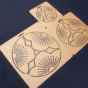 Arts et artisanat acrylique sashiko pochoir de broderie motif de couette moule moule de couette petite aiguille prune 3 tailles