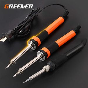 60W Digital Electric Solder Iron Kit Conjunto de temperatura Tool Ajust￡vel Tool de soldagem Dicas de aquecedor de cer￢mica Reparo Repara￧￣o de retrabalho