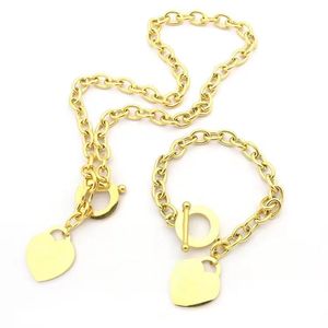 Charm Luxury Heart Bracelets Stainless Steel Designer Necklace Original Fashion Classic Chian Men gold bracelet Jewlery Designer For Women Birthday Gift