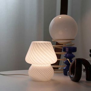 s Lâmpada colorida de design nórdico moderno para quarto Luzes de vidro decorativas LED Luzes de mesa 1229