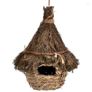 Other Bird Supplies Hand Woven Hummingbird House For Nesting Outside Small Hanging Perfect Garden Patio Lawn Office