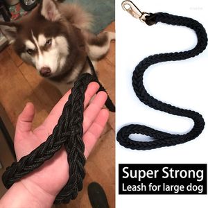 Hundhalsar Big koppel 1,3 m nylon medium rep för hundar stark uthållighet husdjur som körs säkerhet