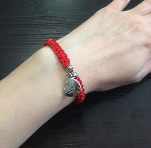 LINK BRACELETS BRACELATE LUCKY RED ROPE CHARM BACELETA PARA MAN HOMENS Bangle Jóias do Dia das Mães do Dia das Mães dos Namorados's Valentine's