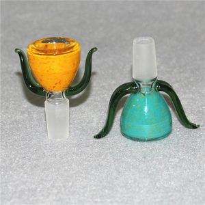 Hookahs tjock Pyrex Glass Bowl 14mm 18mm Manlig ört Tobak Bong Bowls Piece For Bongs Water Pipes