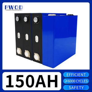 Rechargeable Lifepo4 Battery 3.2V 150AH Lithium iron phosphate DIY 12V 24V Cells For RV Boat Solar Home Energy Storage System