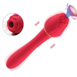 Сосание розового вибратора женская клитор присосание вакуумное стимулятор влагалищного массажера взрослые товары роза вибрирующая секс -игрушка для женщин