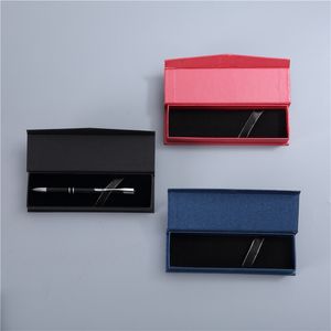 Rectangular Clamshell Gift Cardboard Personalized Black Magnet Cushion Jewelry Ballpoint Pencil Pen Gift Box A353