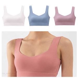 2023 New Yoga Vest Fitness Sports Shockproof Beautiful Back Anti-sagging High Elasticity Tight Bra Yoga Wear Women good Shockproof With Removable Chest Sleeveless