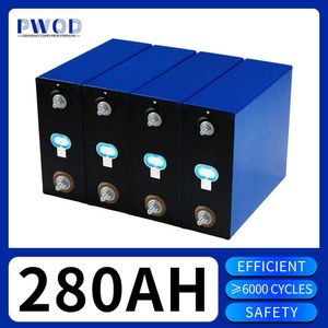 Brand New 3.2V 280AH Batteria Litio Ferro Fosfato Cella Solare Ricaricabile Lifepo4 per 12V 24V 48V Barca Golf Carrello RV Carrello Elevatore