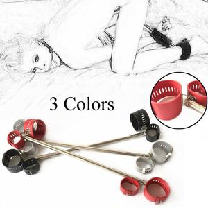 Beauty Items Adjustable Stainless Steel Spreader Bar Set Unisexy Handcuffs Ankle Cuffs Fetish Restraints Products