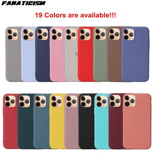 Оптовые матовые силиконовые телефона для iPhone12 12Pro 12MINI TPU Candy Color Back Coque Iphone 12 Pro Max