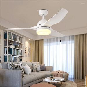 Ventilatore da soffitto con luci Nordic 3 colori LED lama acrilica remota per sala da pranzo domestica, camera da letto, ufficio