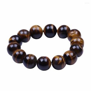 Link Bracelets Tiger Eye Buddha & Bangles Trendy Natural Stone Bracelet Rope Chain For Women Men Jewelry
