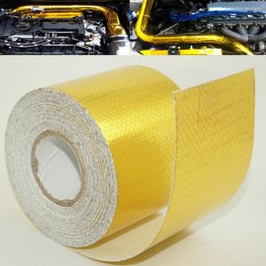 Lamp Holders 2"x32' Roll Self Adhesive Reflective Gold High Temperature Heat Shield Wrap Tape