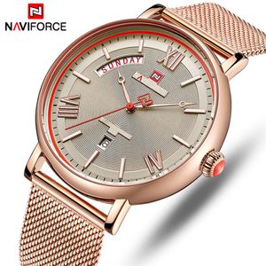 Naviforce Mens Watch Top Luxury Brand Mens Waterproof Quartz Wrist Watches