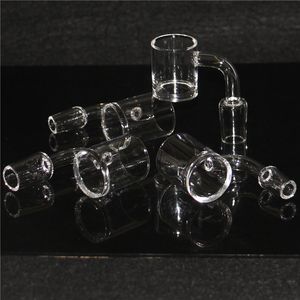 Narghilè 30mm 25mm OD Clear 4mm Bottom Smoking 14mm quarzo banger nail 10mm 18mm maschio femmina per Dab Rig Glass Bong Down Adapter