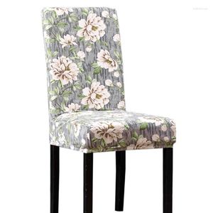 Chair Covers Spandex Cover Printed Stretch Anti-Dirty Slipcovers Jacquard Elastic Seat Universal Wedding Dining Living Room Decor