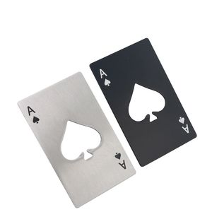 Apribottiglie a forma di poker Apribottiglie da casinò in acciaio inossidabile formato carta di credito Abrelatas Abrebotellas