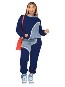 New Autunno Inverno Tute da jogging Tute da donna Pullover Felpa con cappuccio con cappuccio Pantaloni sportivi Set da due pezzi Tute abbinate Abiti casual Abbigliamento sportivo da esterno 8782