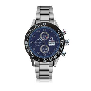 Relógio mecânico automático de luxo masculino Requin Carrera Silver White Aço inoxidável de aço 1887 Calendário de seis mãos de trabalho completo 2444