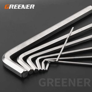 Yeşil 1pc 1.5mm-17mm Hex Anahtar Allen Anahtarı Metrik Boyut Krom-Vanadyum Çelik Spanner Düz Head Uzun Manuel Onarım Araçları