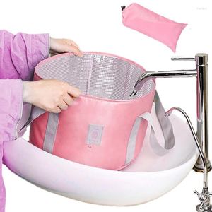 Bath Accessory Set Collapsible Foot Soaking Basin Thermal Insulation Foldable Portable Travel Bucket Pedicure SPA Washing