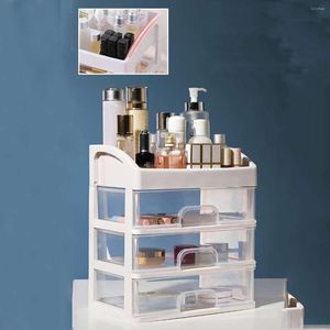 Förvaringslådor Makeup Organizer Cosmetics Drawers Desktop Box Jewelry Container Make Up Case Brush Lipstick Holder