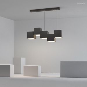 Pendelleuchten, minimalistisches Restaurant-Lichter-Design, kreative Persönlichkeit, geometrische Kombination, nordische Kunst, Esszimmer, Bar, Tisch, Büro, Ch