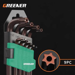 GREENER L-Shape Screw Nuts Wrenches Ball Hexagon Torx Head Allen Key Hex Wrench Adjustable Spanner Portable Repair Tools