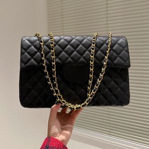 Kawior Skóra Bydlęca Flap Jumbo Pikowane Torby Vintage Kobiety Duża Pojemność Markowe Torebki Klasyczne Matelasse Hardware Skórzany Portfel Crossbody Z Portfelem Na Monety 32x22C