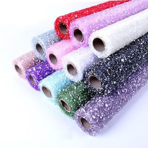 Yard Snow Dot Gaze Flower Wrapping Paper Wedding Birthday Party Decoration Florist levererar Scrapbook Material