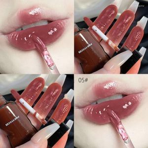 Lipgloss Niedliche Lipgloss-Feuchtigkeitscreme Buntes mattes Spiegelglasur-Make-up Maquiagem Cosmetics Reduce Line Comsetcis