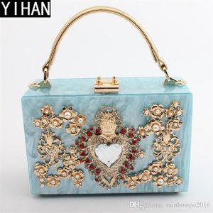 Fábrica feminina saco saco de alta qualidade handbag diamante moda amor bolsas de ombro oco para bolsas de noiva selvagem noite 255h