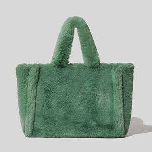 Totes, Abendtaschen, solide Damen-Kunstfell-Big-Tote, große Plüsch-Handtaschen, Winter-Umhängetasche, lässige Unterarmtaschen, hochwertige Shopper-Taschen für Damen 202212291229