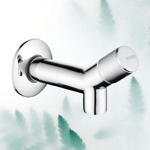 Bathroom Sink Faucets High Quality Brass Material Ceramic Cartridge Wall Mounted Mop Pool Faucet